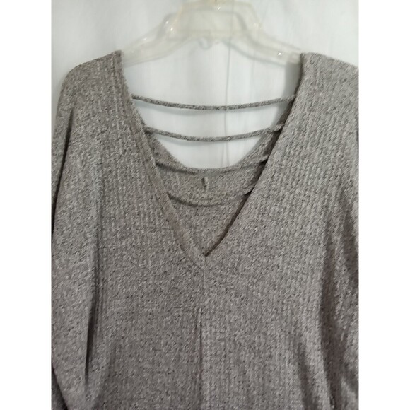 BKE Women Large Gray Sweater Open Back - Picture 5 of 8